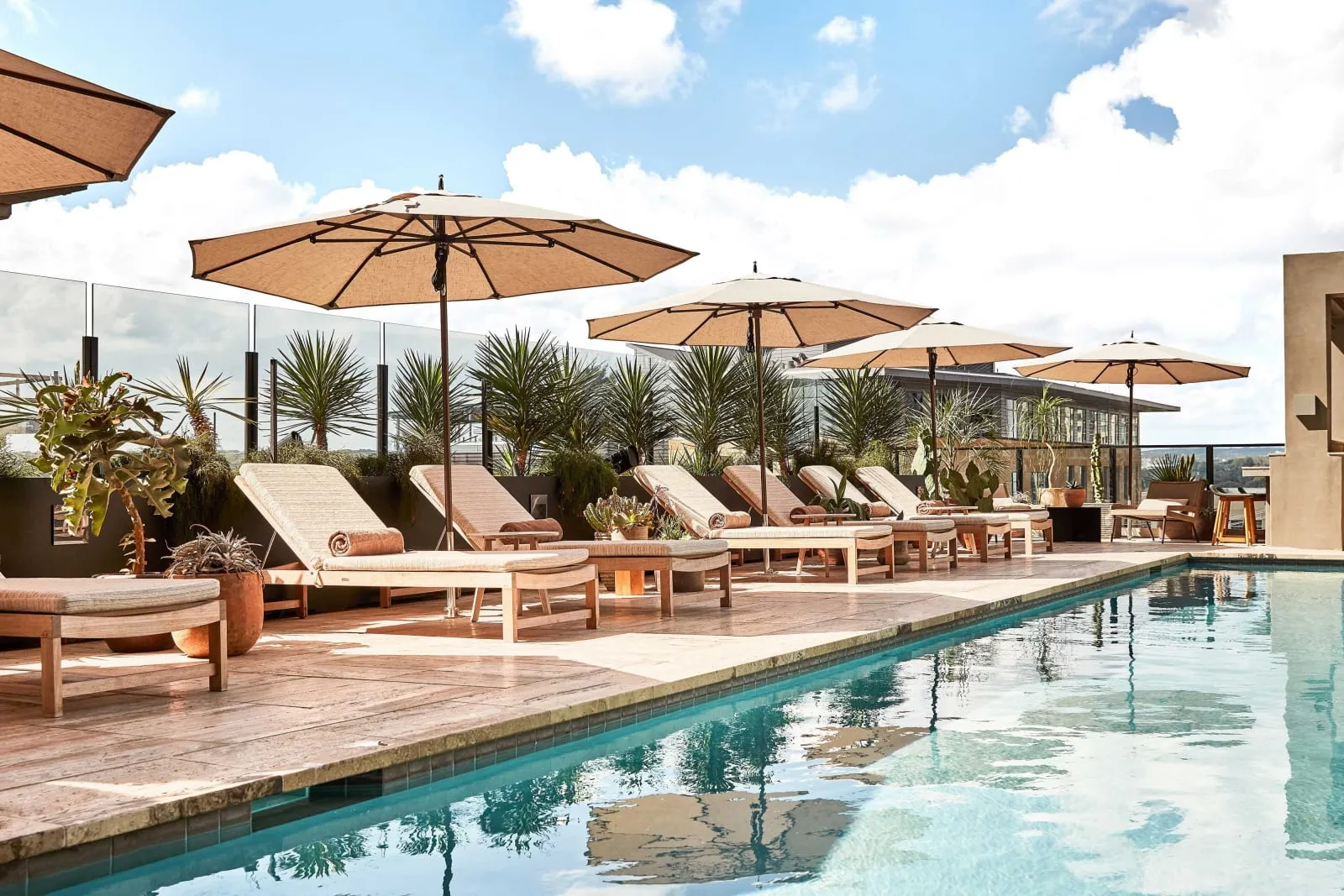 The rooftop pool at Austin Proper, Austin.