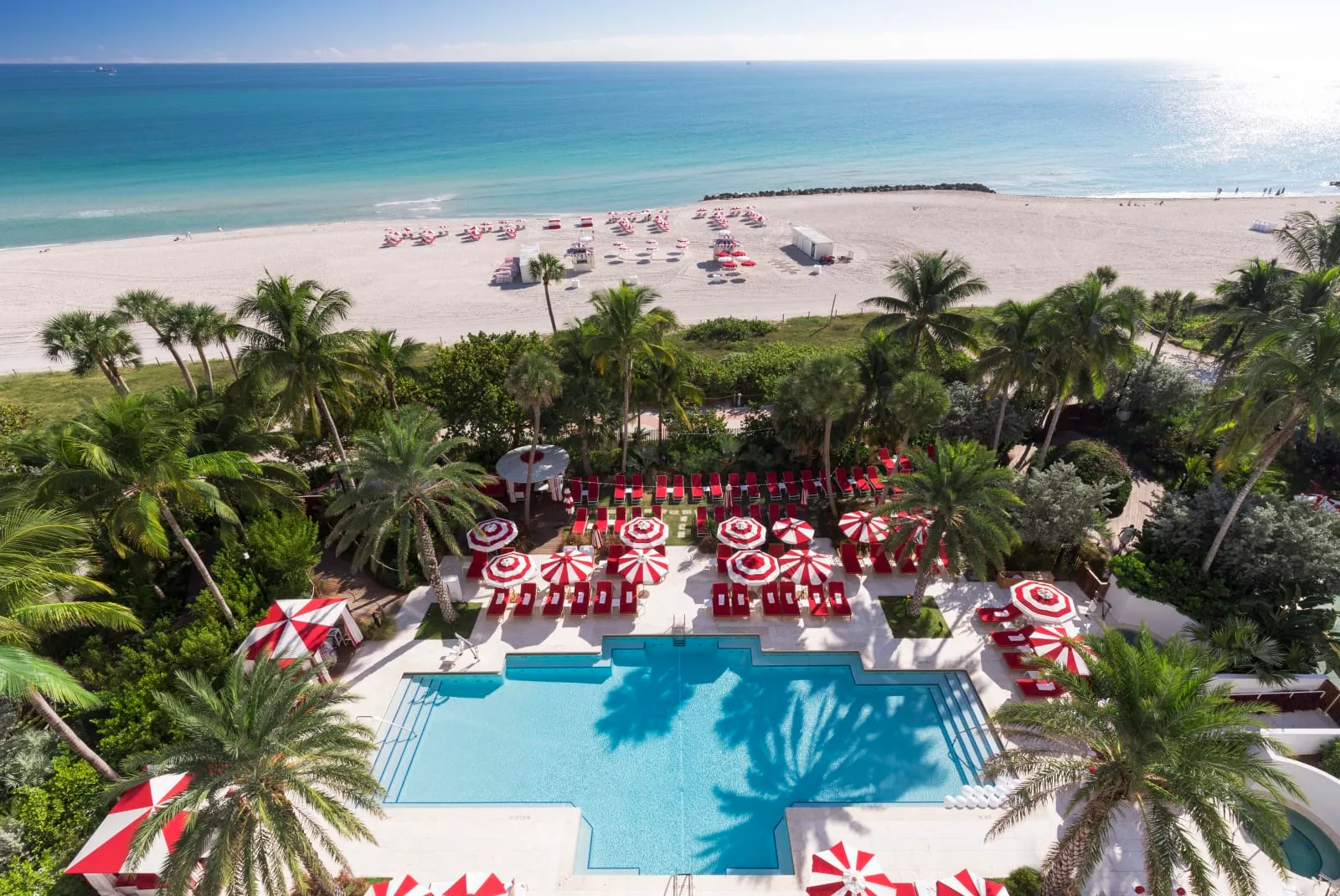 The rooftop pool at Faena Hotel Miami Beach, Miami Beach.