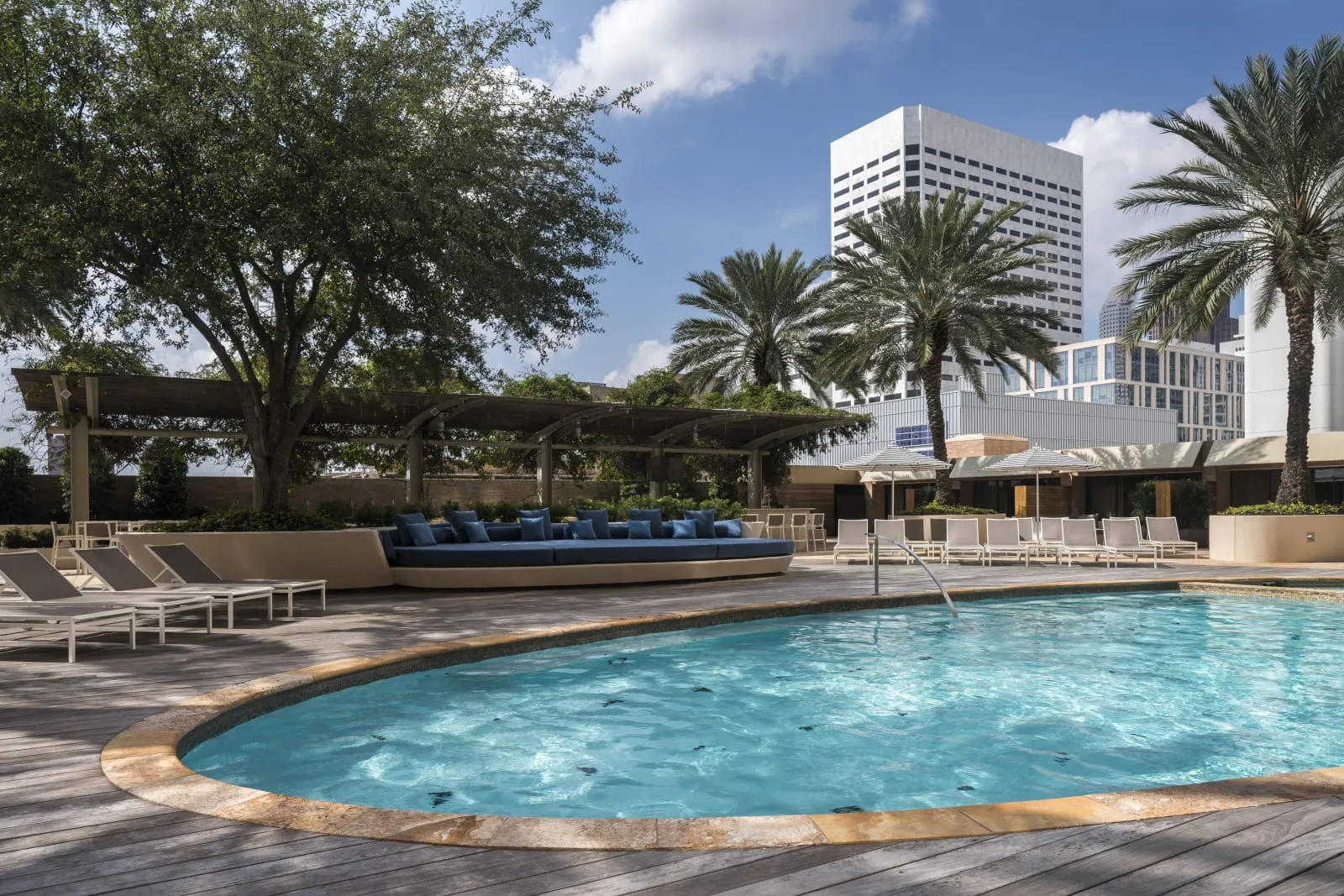 The rooftop pool at Four Seasons Hotel Houston, Houston.
