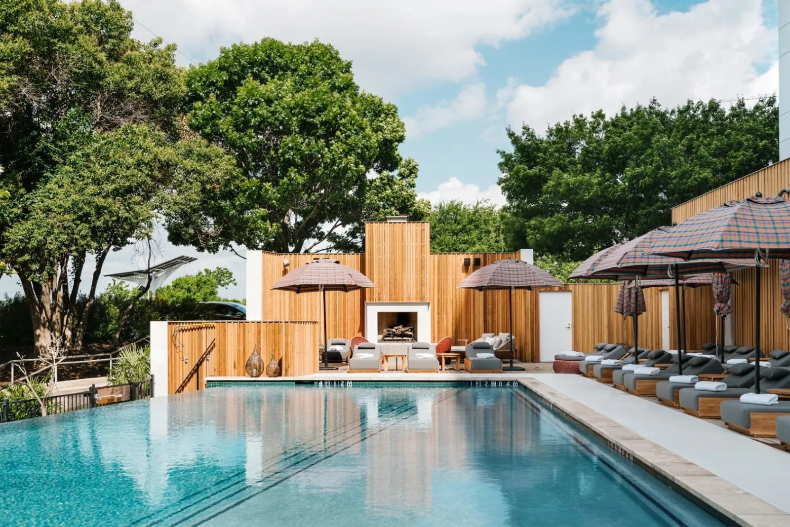 The rooftop pool at LINE Austin, Austin.