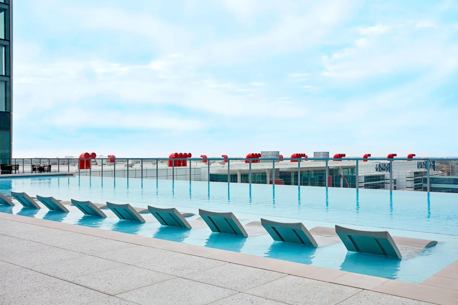 The rooftop pool at Marriott Marquis Houston, Houston.